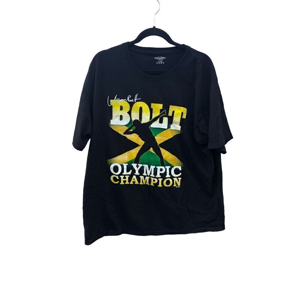Usain Bolt T Shirt Olympic Champion T-shirt Size Extra Large (XL)
